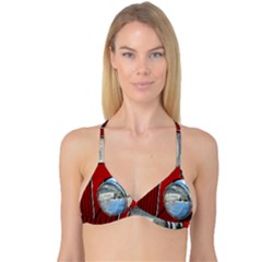 Antique Car Auto Roadster Old Reversible Tri Bikini Top by Amaryn4rt