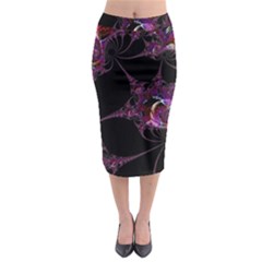Fantasy Fractal 124 A Midi Pencil Skirt by Fractalworld