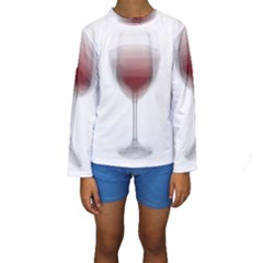 Wine Glass Steve Socha Kids  Long Sleeve Swimwear by WineGlassOverlay