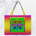 Flower Mosaic Medium Zipper Tote Bag View1