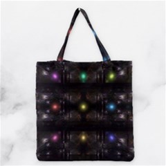 Abstract Sphere Box Space Hyper Grocery Tote Bag by Nexatart