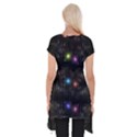 Abstract Sphere Box Space Hyper Short Sleeve Side Drop Tunic View2
