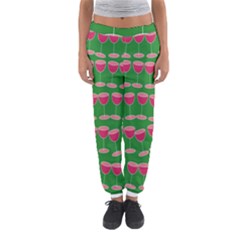 Wine Red Champagne Glass Red Wine Women s Jogger Sweatpants by Nexatart
