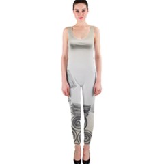 Background Retro Abstract Pattern Onepiece Catsuit by Nexatart