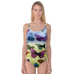 Butterfly Painting Art Graphic Camisole Leotard  by Nexatart