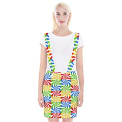 Colorful Abstract Creative Suspender Skirt by Nexatart