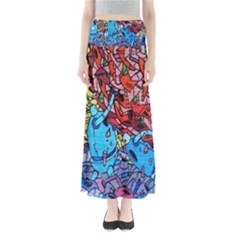 Colorful Graffiti Art Maxi Skirts by Nexatart