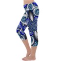 Fractal Cathedral Pattern Mosaic Capri Yoga Leggings View2