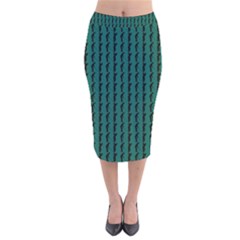 Golf Golfer Background Silhouette Velvet Midi Pencil Skirt by Nexatart
