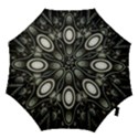 Fractal Beige Blue Abstract Hook Handle Umbrellas (Small) View1