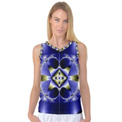 Fractal Fantasy Blue Beauty Women s Basketball Tank Top by Nexatart