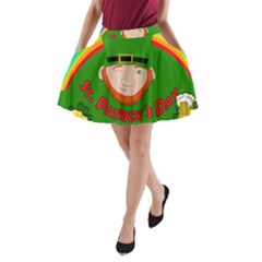 St  Patrick s Day A-line Pocket Skirt by Valentinaart
