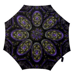 Fractal Sparkling Purple Abstract Hook Handle Umbrellas (medium) by Nexatart