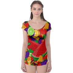 Summer Fruits Boyleg Leotard  by Valentinaart