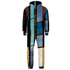 Glass Facade Colorful Architecture Hooded Jumpsuit (men)  by Nexatart
