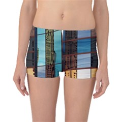 Glass Facade Colorful Architecture Boyleg Bikini Bottoms by Nexatart