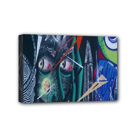 Graffiti Art Urban Design Paint Mini Canvas 6  X 4  by Nexatart
