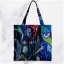 Graffiti Art Urban Design Paint Zipper Grocery Tote Bag View2