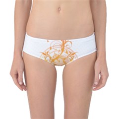 Orange Swirls Classic Bikini Bottoms by SheGetsCreative