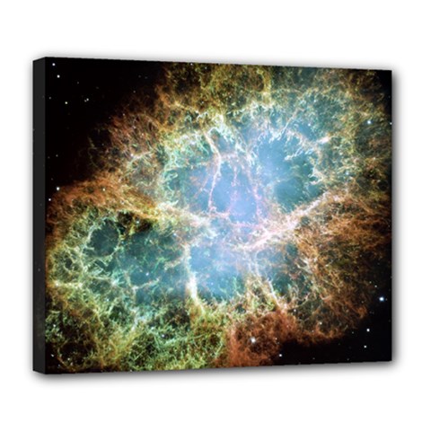 Crab Nebula Deluxe Canvas 24  X 20   by SheGetsCreative