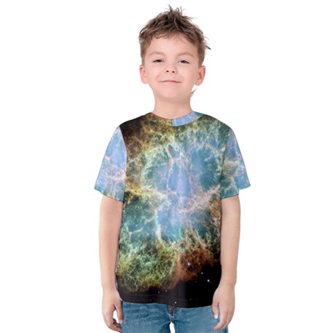 Crab Nebula Kids  Cotton Tee by SheGetsCreative