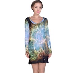 Crab Nebula Long Sleeve Nightdress by SheGetsCreative