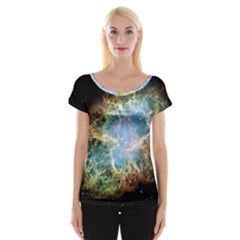 Crab Nebula Women s Cap Sleeve Top by SheGetsCreative