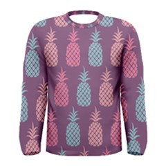 Pineapple Pattern  Men s Long Sleeve Tee by Nexatart
