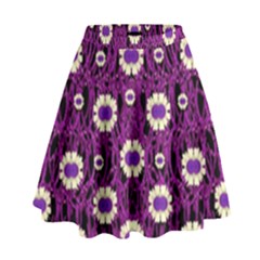 Baby Blue Eyes Bush High Waist Skirt by pepitasart
