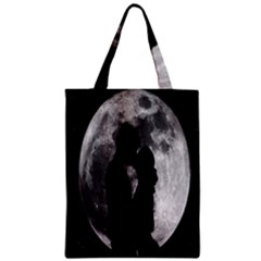 Silhouette Of Lovers Zipper Classic Tote Bag by Nexatart