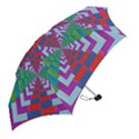 Texture Fabric Textile Jute Maze Mini Folding Umbrellas View2