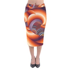 The Touch Digital Art Velvet Midi Pencil Skirt by Nexatart