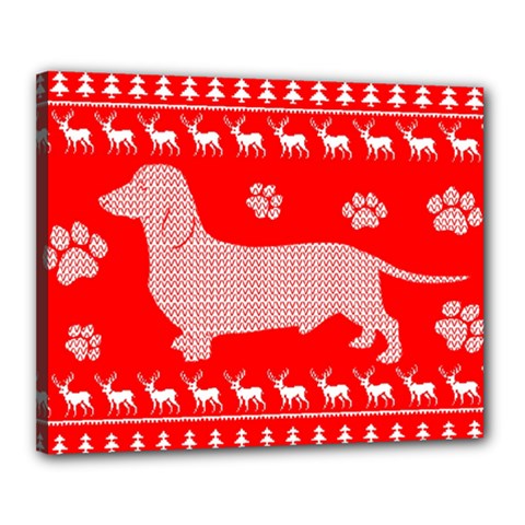 Ugly X Mas Design Canvas 20  X 16  by Nexatart