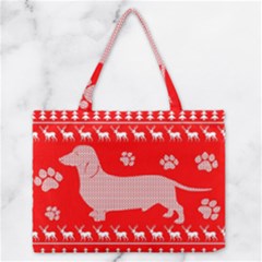 Ugly X Mas Design Medium Zipper Tote Bag by Nexatart