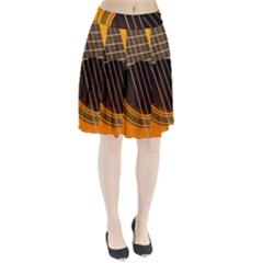 Vintage Guitar Acustic Pleated Skirt by Nexatart