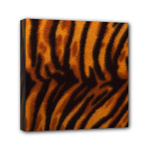 Animal Background Cat Cheetah Coat Mini Canvas 6  X 6  by Amaryn4rt