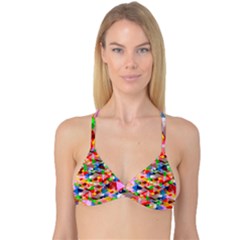 Background Abstract Reversible Tri Bikini Top by Amaryn4rt