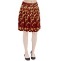 Background Design Leaves Pattern Pleated Skirt View1