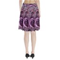 Purple Abstract Art Fractal Art Fractal Pleated Skirt View2