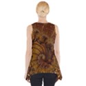 Copper Caramel Swirls Abstract Art Side Drop Tank Tunic View2
