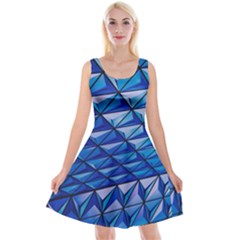 Lines Geometry Architecture Texture Reversible Velvet Sleeveless Dress by Amaryn4rt