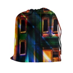 Architecture City Homes Window Drawstring Pouches (xxl) by Amaryn4rt