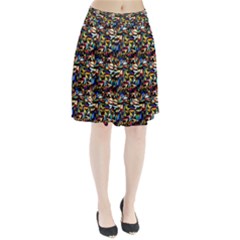 Abstract Pattern Design Artwork Pleated Skirt by Amaryn4rt