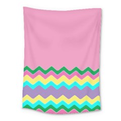 Easter Chevron Pattern Stripes Medium Tapestry by Amaryn4rt