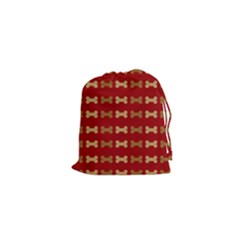 Dog Bone Background Dog Bone Pet Drawstring Pouches (xs)  by Amaryn4rt
