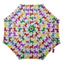 Colorful Horse Background Wallpaper Hook Handle Umbrellas (Medium) View1