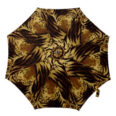 Stripes Tiger Pattern Safari Animal Print Hook Handle Umbrellas (small) by Amaryn4rt