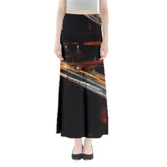 Highway Night Lighthouse Car Fast Maxi Skirts by Amaryn4rt