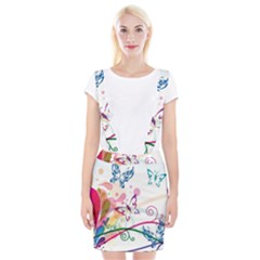 Butterfly Vector Art Suspender Skirt by Amaryn4rt