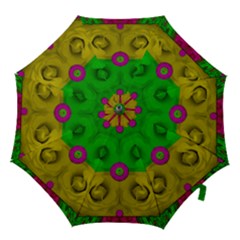 Roses Of Pure Love Hook Handle Umbrellas (small) by pepitasart